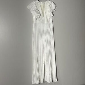 White formal jumpsuit